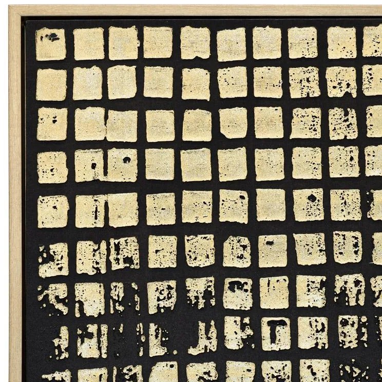 Πίνακας σε Καμβά FL247326 Fylliana με Πλαστικό Πλαίσιο σε Χρυσό και Μαύρο 80x4x120εκ.