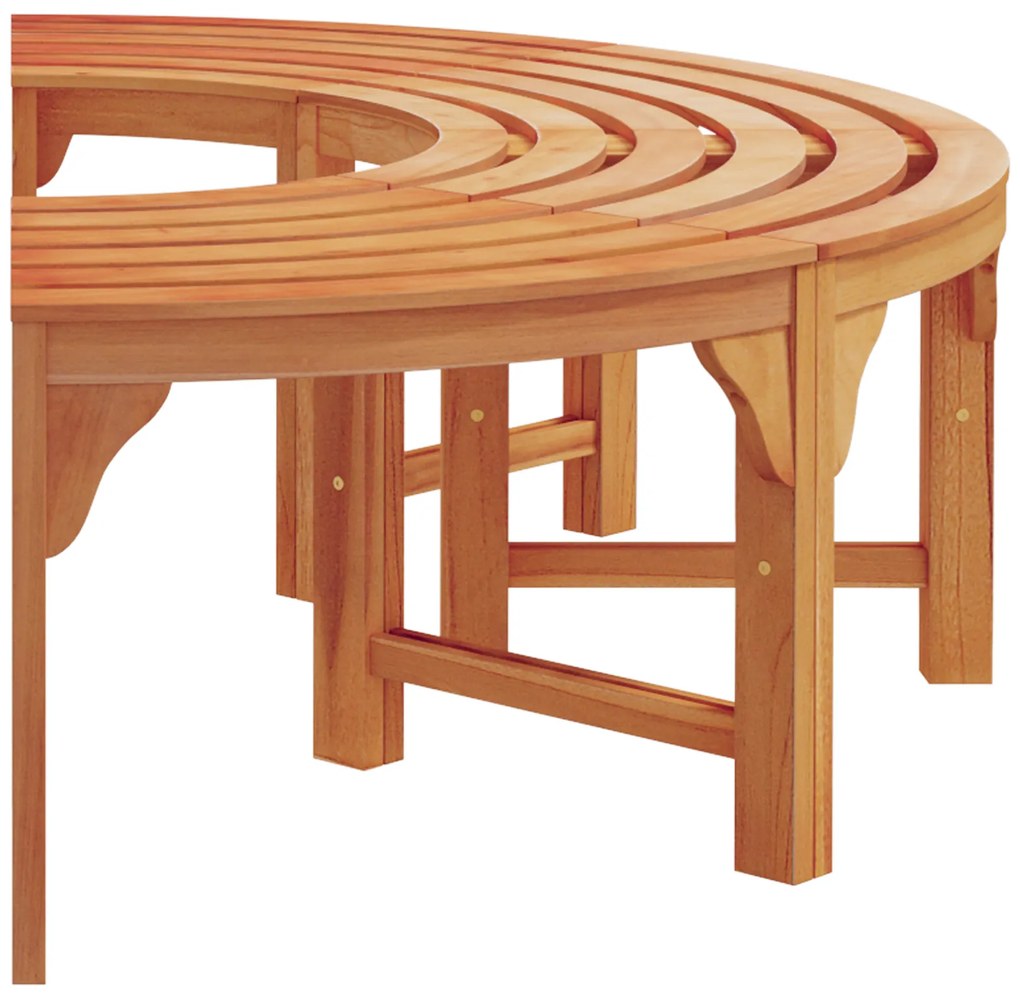 vidaXL Παγκάκι Δέντρου Καφέ 160 x 160 x 45εκ. Μασίφ ξύλο ευκαλύπτου
