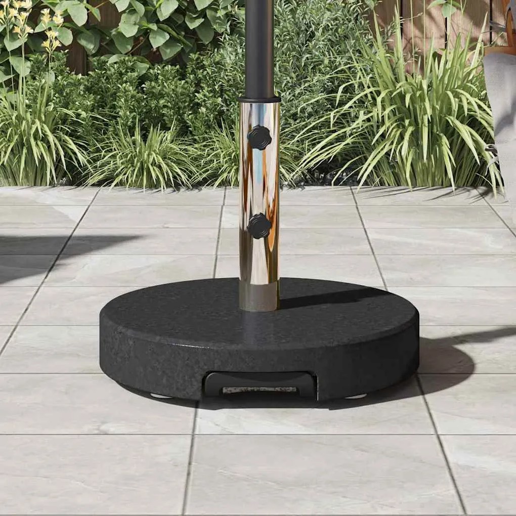 vidaXL Βάση ομπρέλας Μαύρο 45 x 45 x 37.5 εκ. Γρανίτης