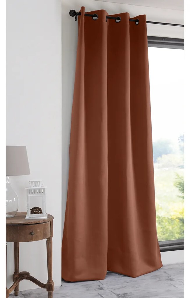Κουρτίνα (135x250) Με Τρουκς S-F Notte Cognac R61840026