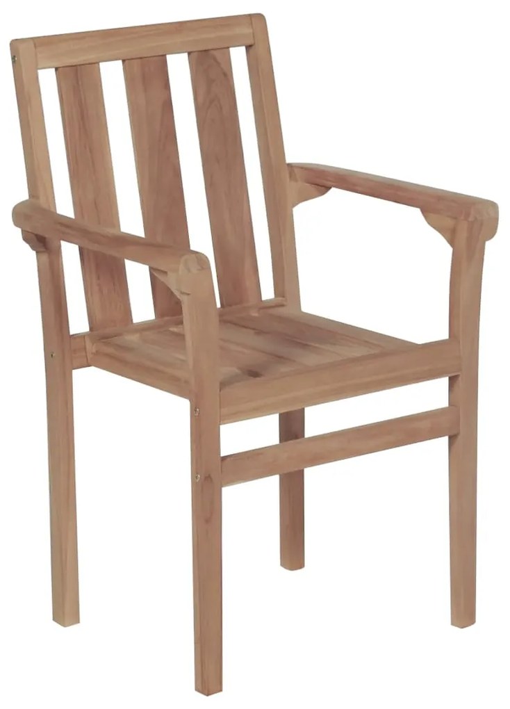 vidaXL Καρέκλες Κήπου 2 τεμ. από Μασίφ Ξύλο Teak με Μπλε Μαξιλάρια