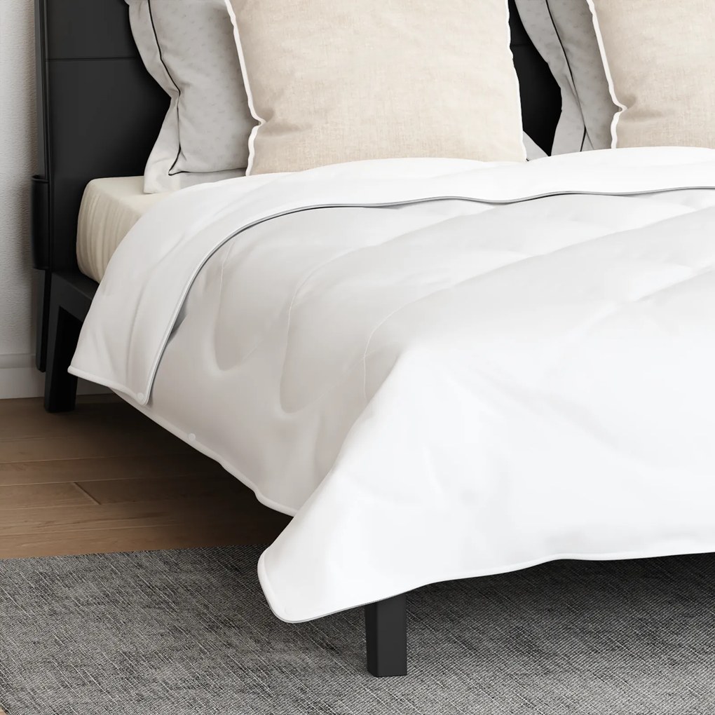 vidaXL Πάπλωμα Άλλο με μαξιλάρι 3 pcs Λευκό 240 x 200 cm Μικροΐνες