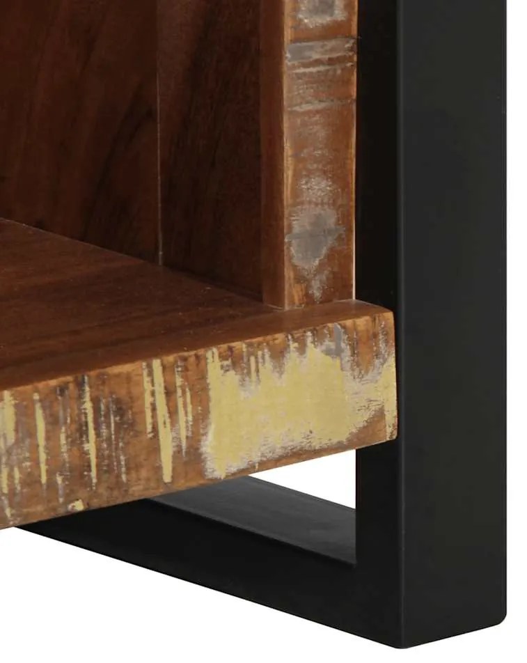 vidaXL Κομοδίνο 40x30x80 cm από μασίφ ξύλο αναγεννημένο