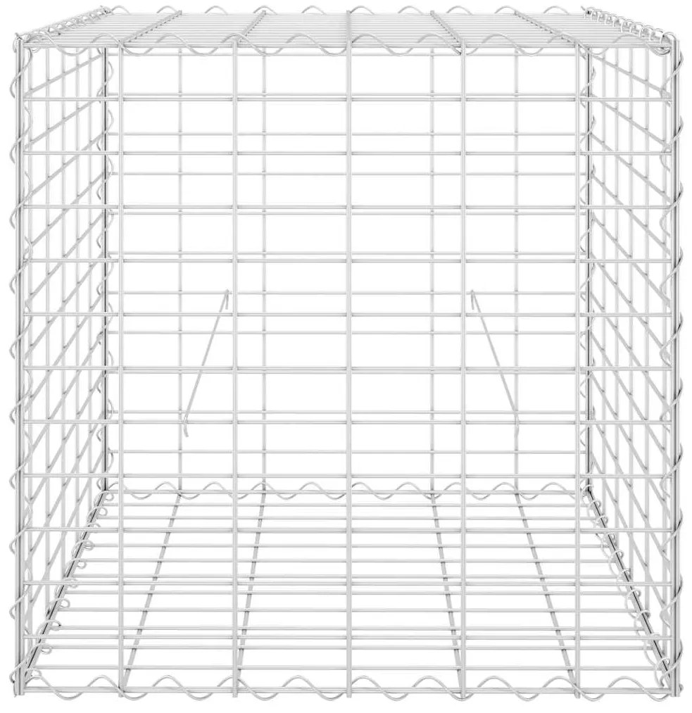 vidaXL Συρματοκιβώτιο Κύβος 60 x 60 x 60 εκ. από Ατσάλινο Σύρμα