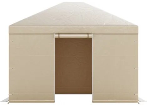 VEVOR Winter Gazebo Cover Fits 3.07 x 3.67 m Hardtop Gazebos, All-Weather Gazebo Cover with Sidewalls &amp; Windows, High-Density PE Material, Enclosed Storage Shelter Covers, Gazebos not Included