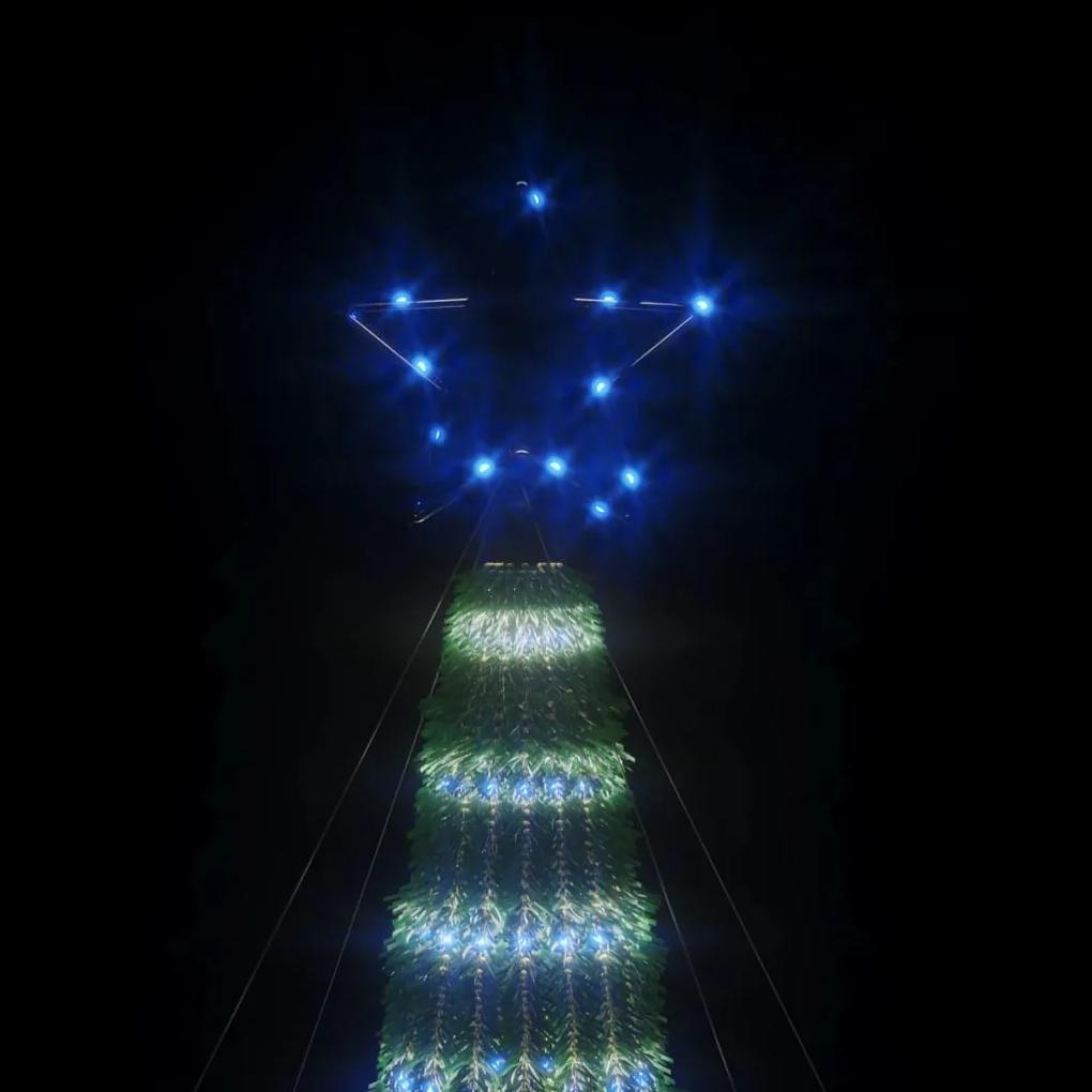 vidaXL Φωτιστικό Χριστουγεννιάτικο Δέντρο 275 LED Μπλε 180 εκ.