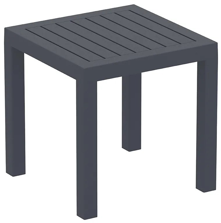 Τραπεζάκι πολυπροπυλένιου Ocean 45X45 Σκ,Γκρί