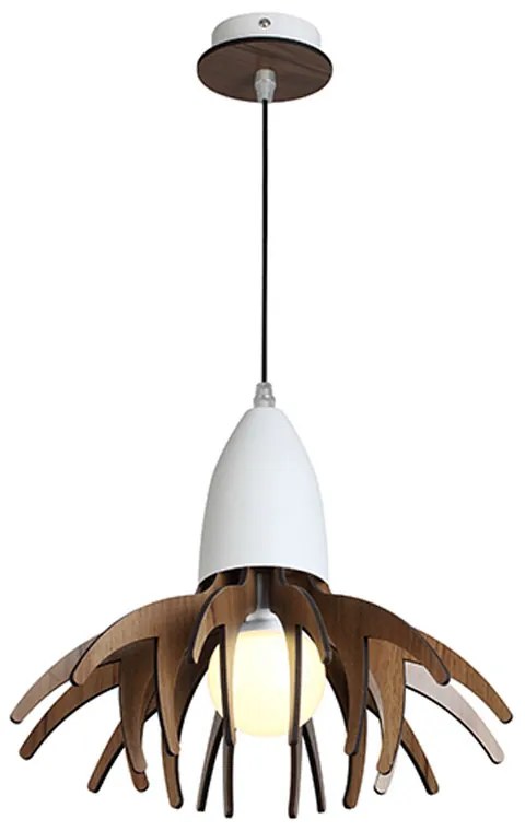 Φωτιστικό Οροφής Μονόφωτο Aca Alps ZM170031P Wood