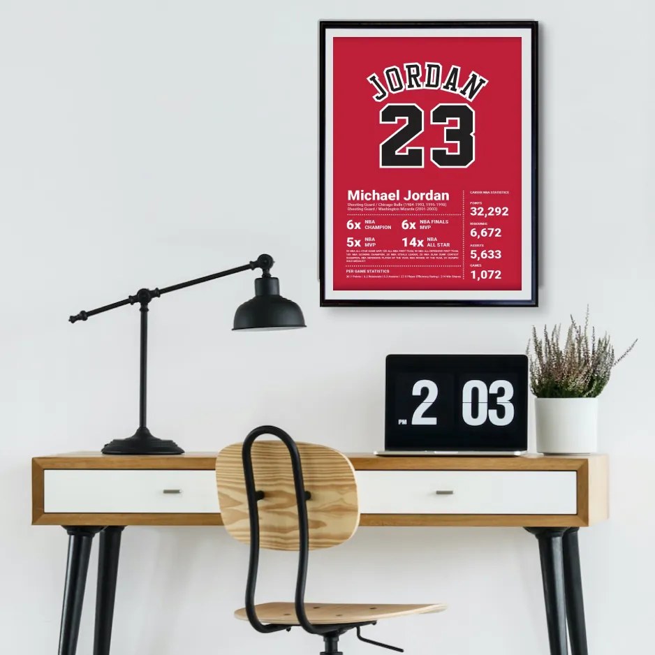 Πόστερ &amp; Κάδρο Jordan - Bulls KDS018A 21x30cm Εκτύπωση Πόστερ (χωρίς κάδρο)