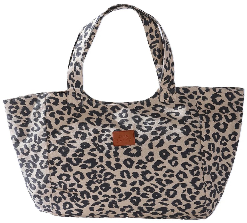 Τσάντα Θαλάσσης (41x24x39) Nef-Nef Homeware Cheetah Beige/Black