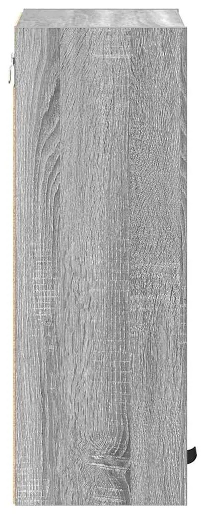 vidaXL Ντουλάπι Μπάνιου Επιτοίχιο Γκρίζο Σονομα 39 x 23,5 x 65 εκ.