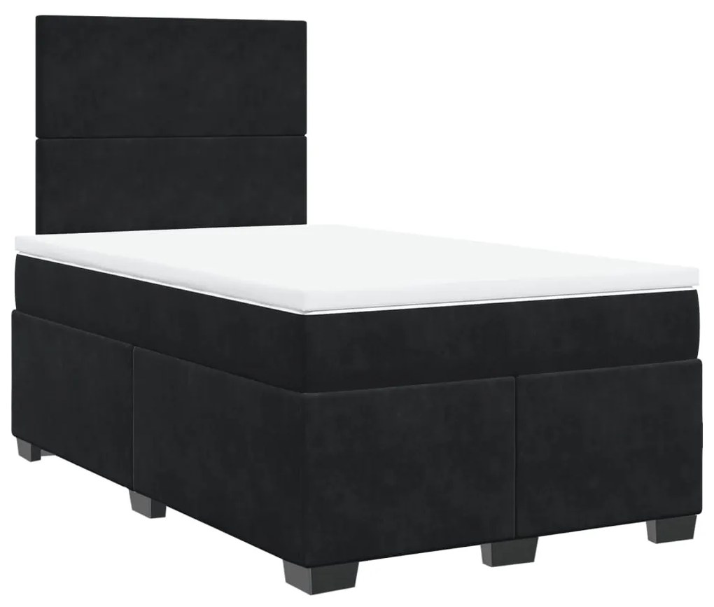 ΚΡΕΒΑΤΙ BOXSPRING ΜΕ ΣΤΡΩΜΑ ΜΑΥΡΟ 120X190 ΕΚ. ΒΕΛΟΥΔΙΝΟ 3293154