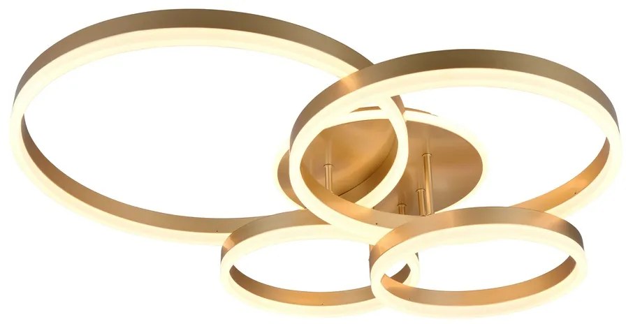 Φωτιστικό Οροφής Trio Lighting DRAKE 632210479 Χρυσό Χρώμα (Gold Coloured) 2700 - 6500K