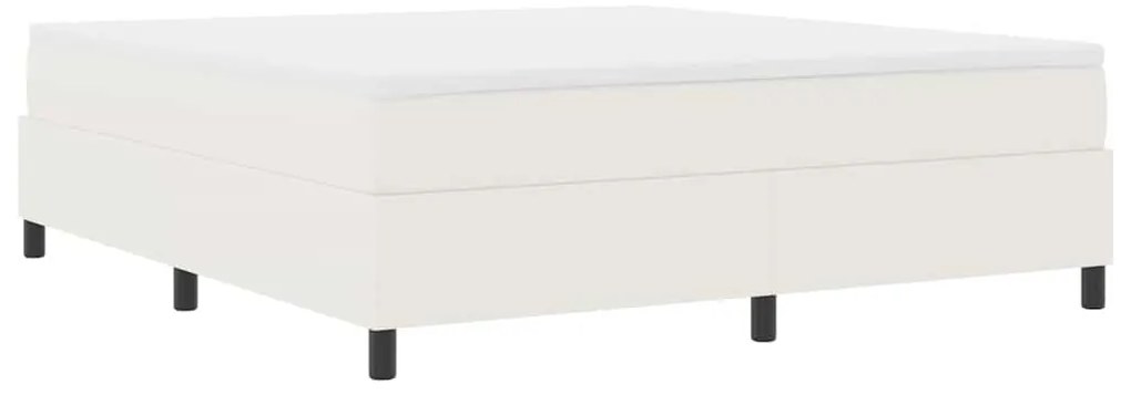 vidaXL Κρεβάτι με ελατήρια Κρεμ 180 x 200 cm Βελούδο