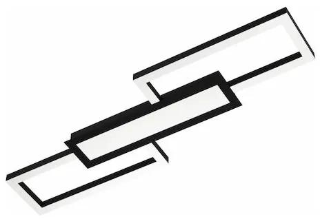 Eglo Monirote Μοντέρνα Μεταλλική Πλαφονιέρα Οροφής με Ενσωματωμένο LED σε Μαύρο χρώμα 78cm 99792