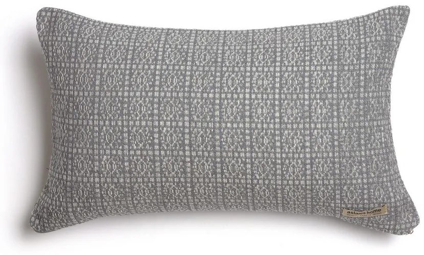 Μαξιλαροθήκη Διακοσμητική Onia Classic Grey-Silver Aslanis Home 30X50 Βαμβάκι-Chenille