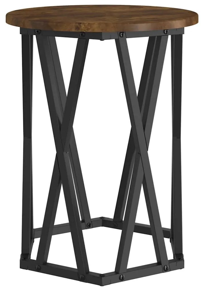 vidaXL Τραπεζάκι σαλονιού 2 pcs Καπνιστή δρυς 50 x 50 x 50 cm