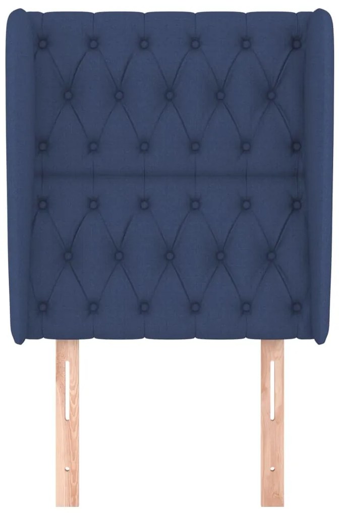 vidaXL Κεφαλάρι με Πτερύγια Μπλε 83x23x118/128 εκ. Υφασμάτινο