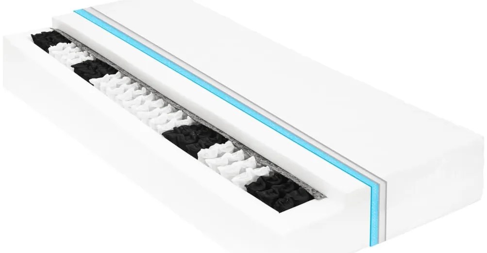 vidaXL Καναπές Κρεβάτι με Στρώμα 90 x 200 εκ. από Μασίφ Ξύλο Πεύκου