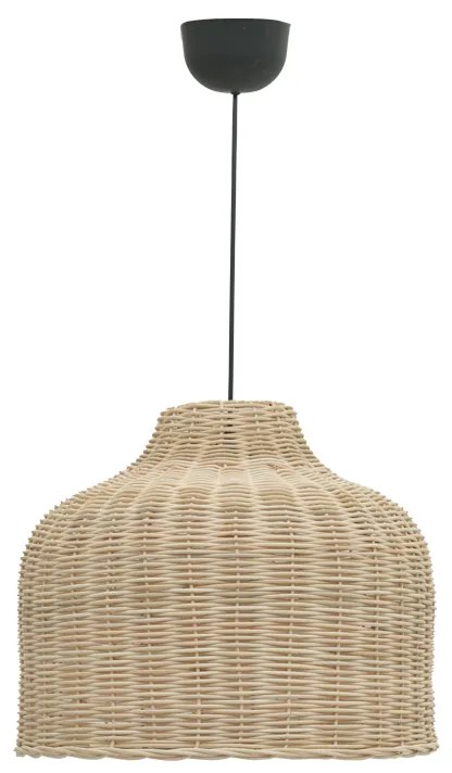 Φωτιστικό οροφής Ziquel Inart rattan σε φυσική απόχρωση Φ42x89εκ Υλικό: RATTAN - METAL 313-000034