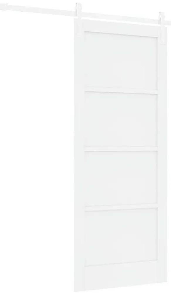 vidaXL Συρόμενη Πόρτα Χειροκίνητος Λευκό 83 x 202 εκ.
