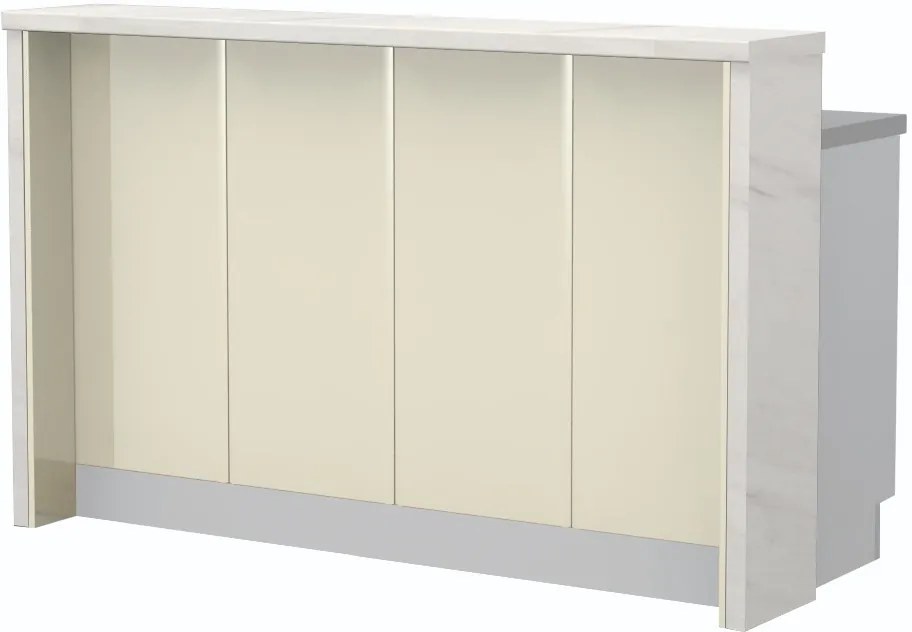 Πάγκος νησίδας Modena-Μήκος: 120 εκ.-Μπεζ-Chromix Silver