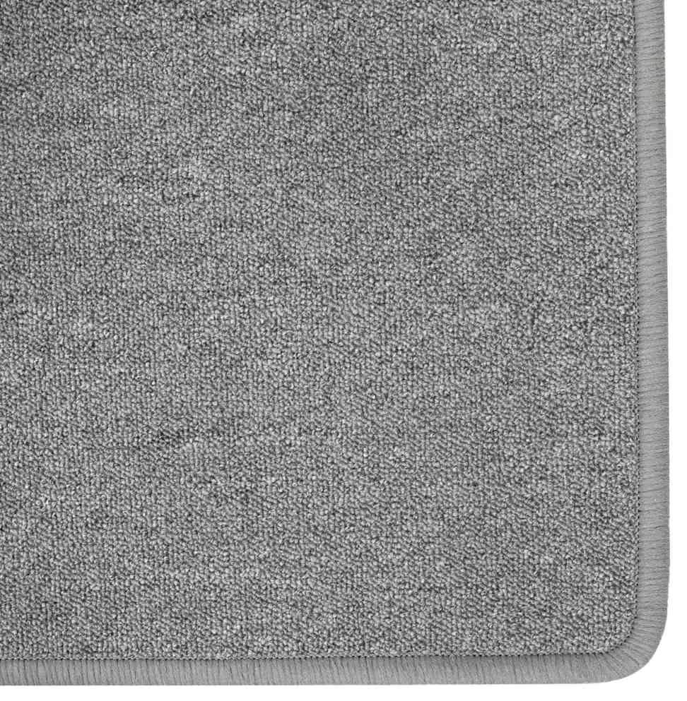 vidaXL Δερμάτινο Χαλί Ανοιχτό γκρι 100 x 150 cm 100% Πολυπροπυλένιο