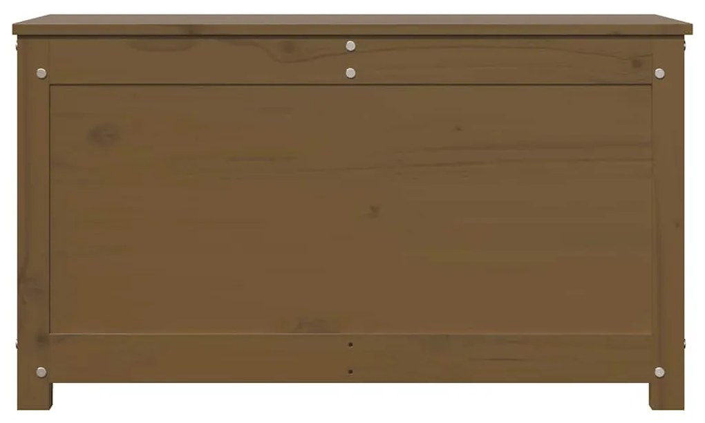 vidaXL Κουτί Αποθήκευσης Καφέ Μελί 80x40x45,5 εκ από Μασίφ Ξύλο Πεύκου