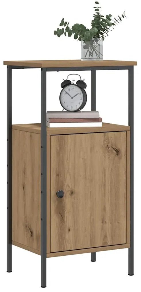 vidaXL Κομοδίνα 2 τεμάχια Artisan Oak 41x31x80 cm Κατασκευασμένο ξύλο