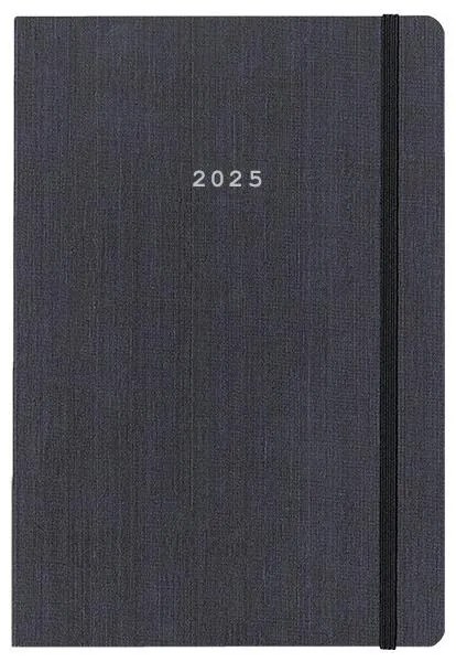 Next ημερολόγιο 2025 fabric ημερήσιο flexi γκρι με λάστιχο 14x21εκ.  τμχ.