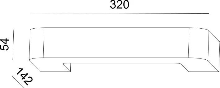 Απλίκα Loris Curve-Λευκό