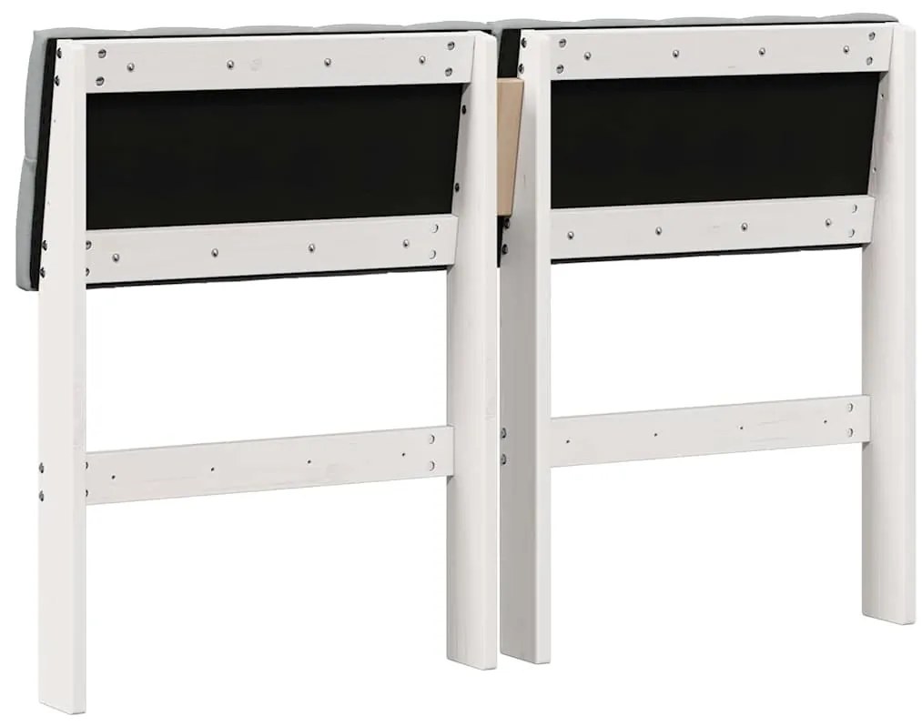 vidaXL Ταπετσαρισμένο κεφαλάρι Ανοιχτό γκρι 120 cm