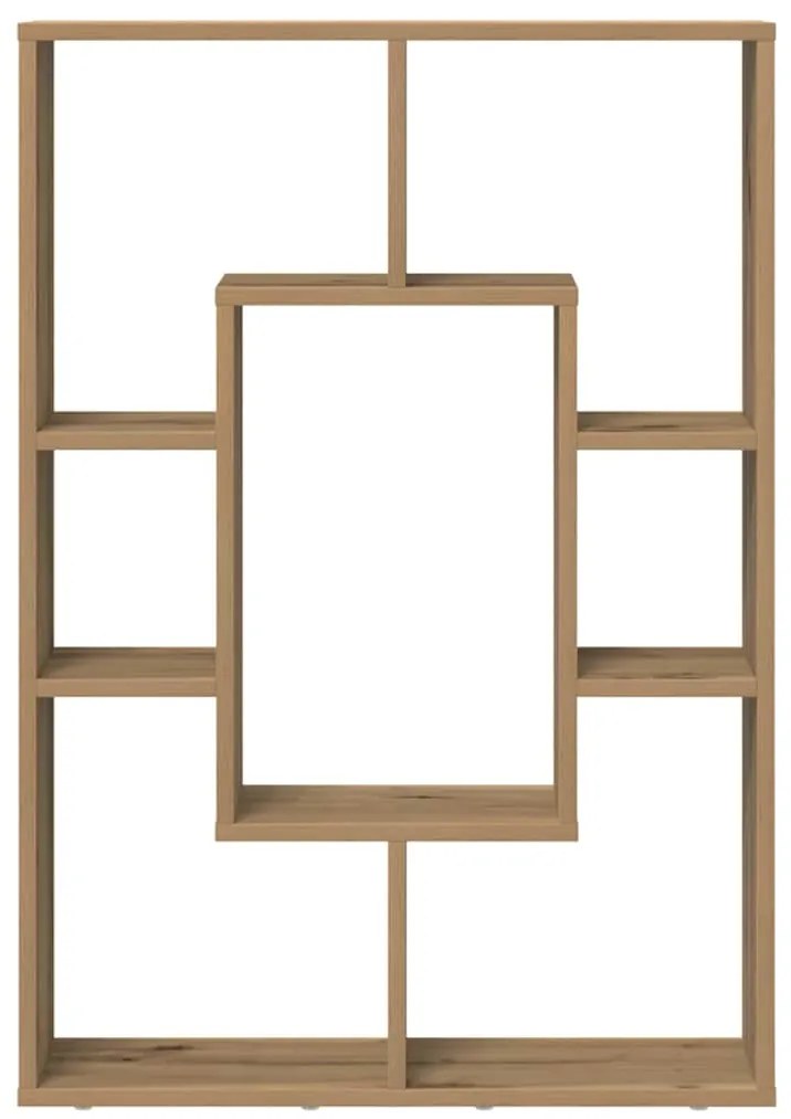 vidaXL Βιβλιοθήκη Αρτισιανή Δρυς 63x20x90 εκ. από Επεξεργασμένο Ξύλο