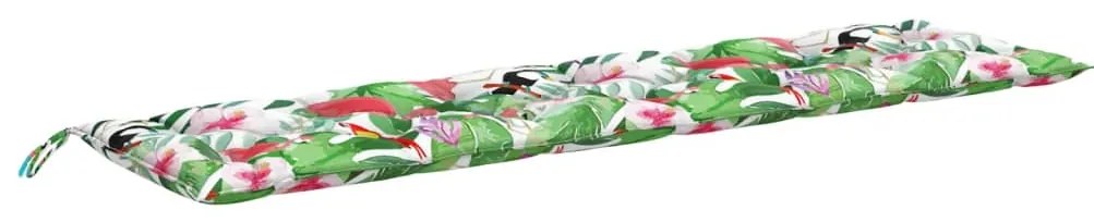 vidaXL Μαξιλάρι Πάγκου Κήπου Πολύχρωμο 200 x 50 x 7 εκ. Υφασμάτινο