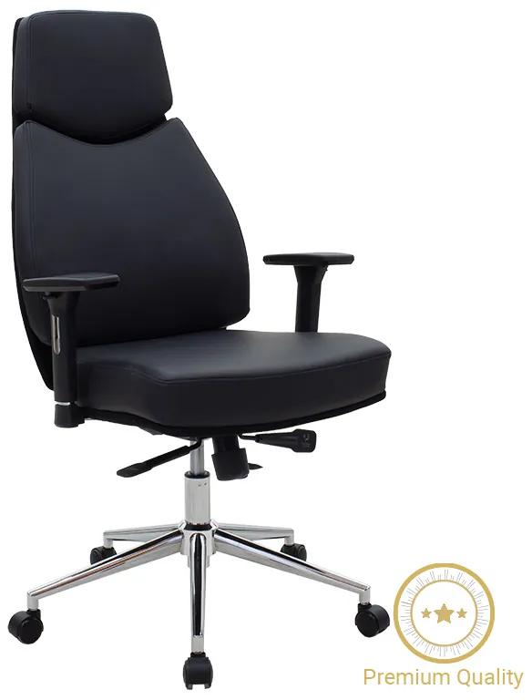 Καρέκλα γραφείου διευθυντή Sandy Premium με PU χρώμα μαύρο Υλικό: PU 076-000013