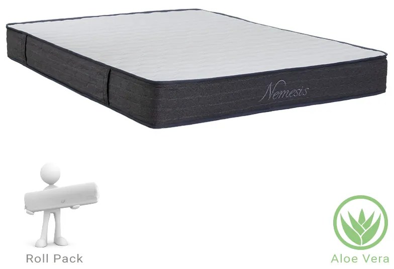 Στρώμα Nemesis pocket spring roll pack διπλής όψης aloe vera 20-22cm 160x200εκ Υλικό: POCKET SPRING MATTRESS  - FOAM 100-000017