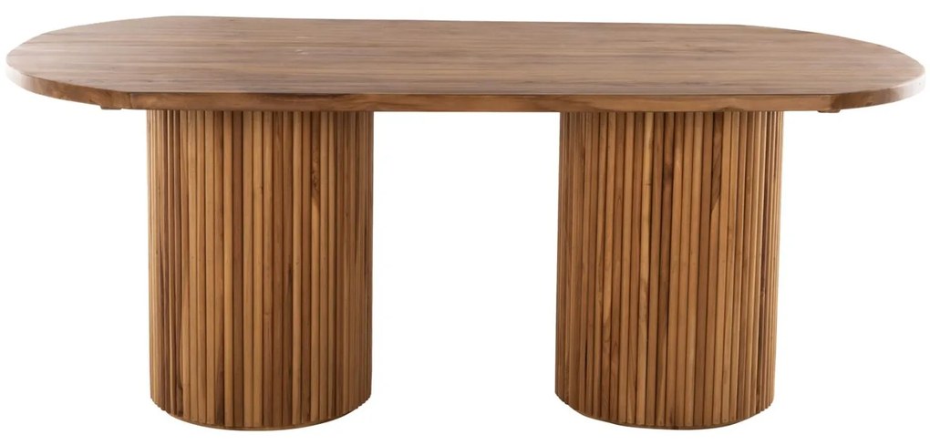 ΤΡΑΠΕΖΙ ΤΡΑΠΕΖΑΡΙΑΣ DREMA ΜΑΣΙΦ ΞΥΛΟ ΤΕΑΚ 200Χ110Χ85Υεκ. 4εκ.ΕΠΙΦΑΝΕΙΑ