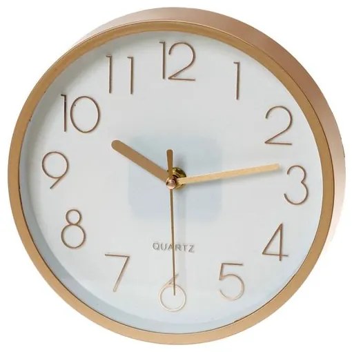 OEM Ρολόι Tοίχου Φ20cm Αθόρυβο Rose Gold 241-038ROSE