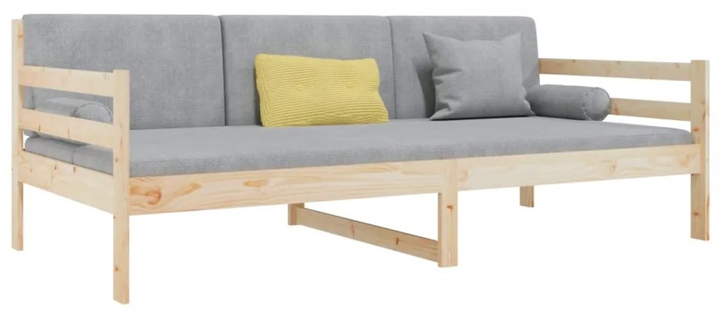 vidaXL Καναπές Κρεβάτι Χωρίς Στρώμα 90x190 εκ. Μασίφ Ξύλο Πεύκου