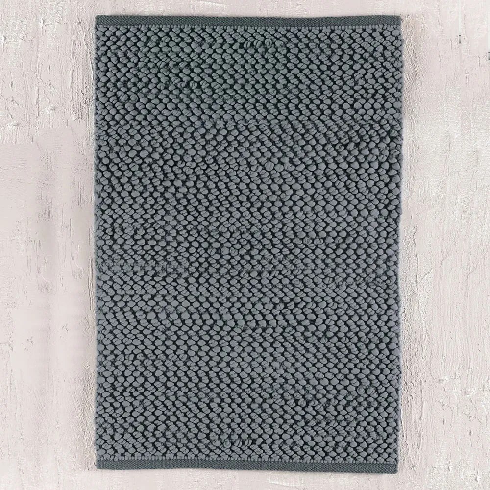 Ταπέτο Μπάνιου Archi Grey Ρυθμός 50 X 80 100% Βαμβάκι