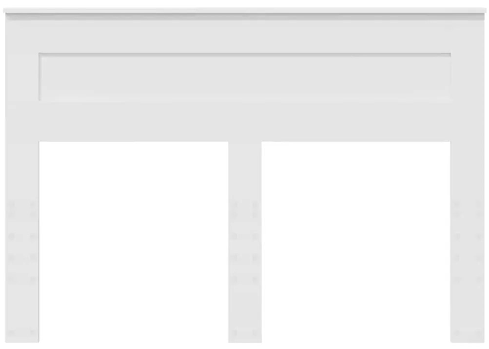 vidaXL Κεφαλάρι με κεφαλάρι Λευκό 150 cm Επεξεργασμένο ξύλο