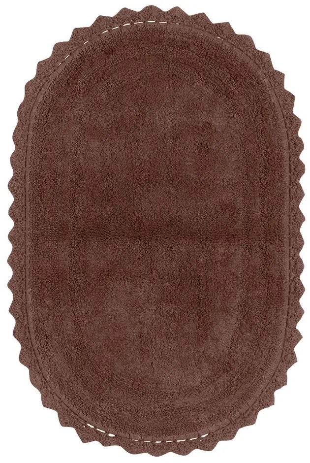 Πατάκι Μπάνιου Mack 43 Brown Kentia 70Χ110 100% Cotton