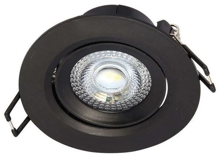 Σποτ Χωνευτό VK/04108/B/W 9x4,5cm 5W 3000K Black VKLed Στρόγγυλο