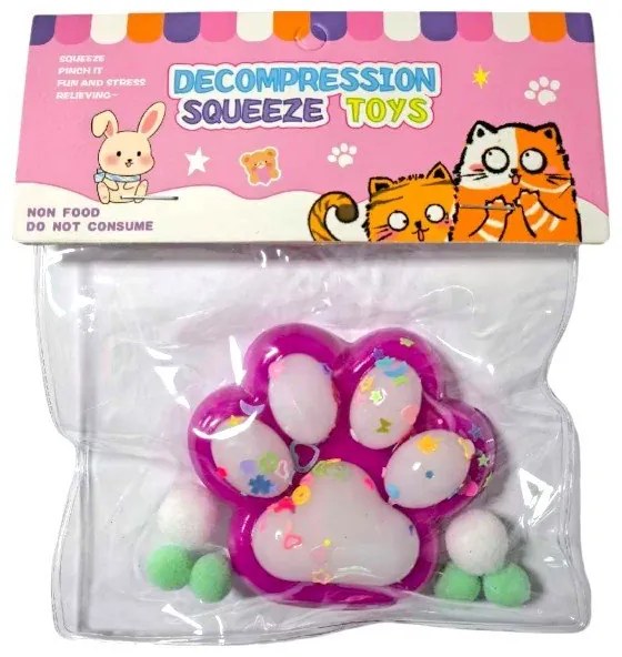 Πατούσα Antistress Squishy - Σετ 16τεμ - GA524-1