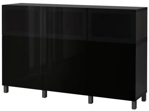 BESTÅ σύνθεση αποθήκευσης με πόρτες, 180x42x112 cm 092.081.85