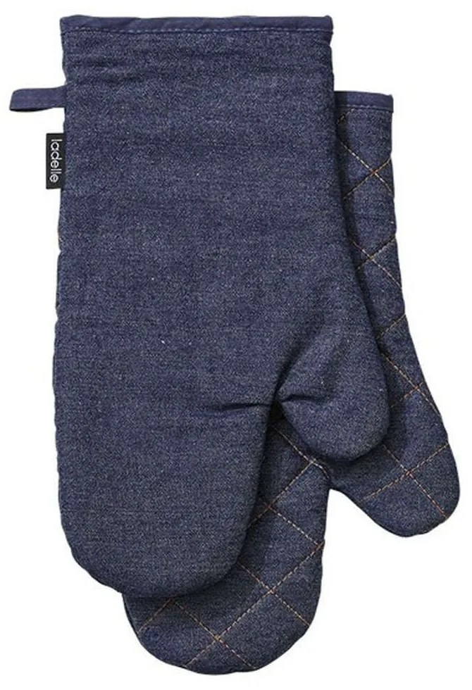Γάντια Κουζίνας (Σετ 2Τμχ) Denim 46150 18x33cm Blue Ladelle 100% Cotton