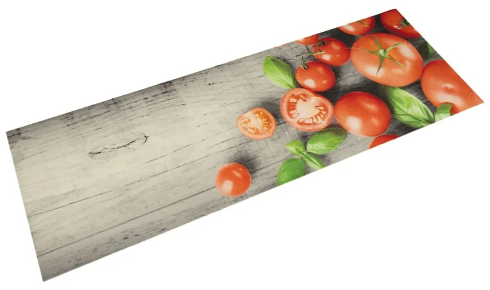 vidaXL Χαλί Κουζίνας Πλενόμενο Σχέδιο Tomatoes 45 x 150 εκ. Βελούδινο