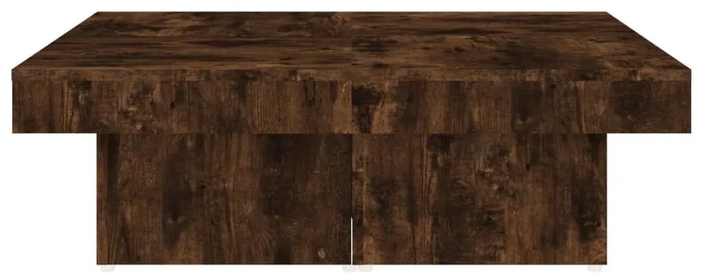 vidaXL Τραπεζάκι Σαλονιού Καπνιστή Δρυς 90x90x28 εκ. Επεξεργασμ. Ξύλο