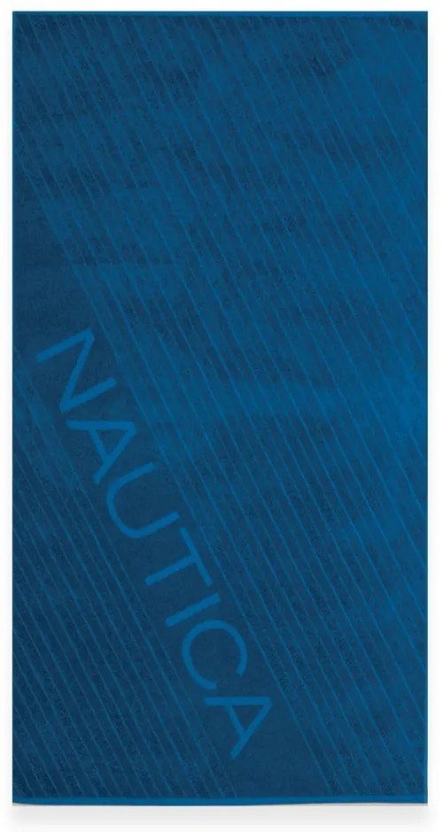 Πετσέτα Θαλάσσης Nau Navy Dark Blue Nautica Θαλάσσης 90x170cm 100% Βαμβάκι