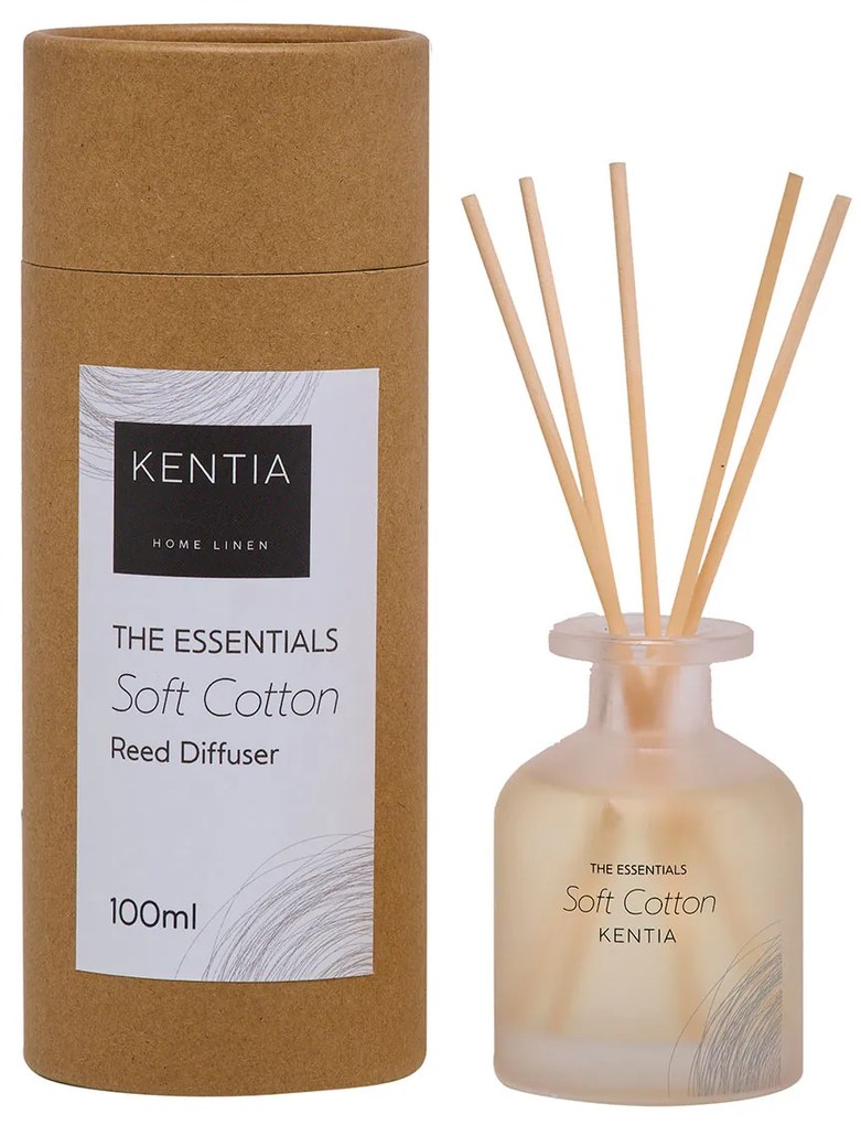 Αρωματικό Χώρου 100ml Με Στικς Kentia Sense 25 Soft Cotton